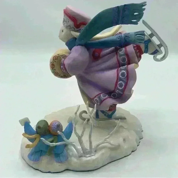 Lenox Collections Porcelain Bunny Figurine “SNOWFLAKE ON ICE” By Lynn Bywaters - Picture 3 of 7